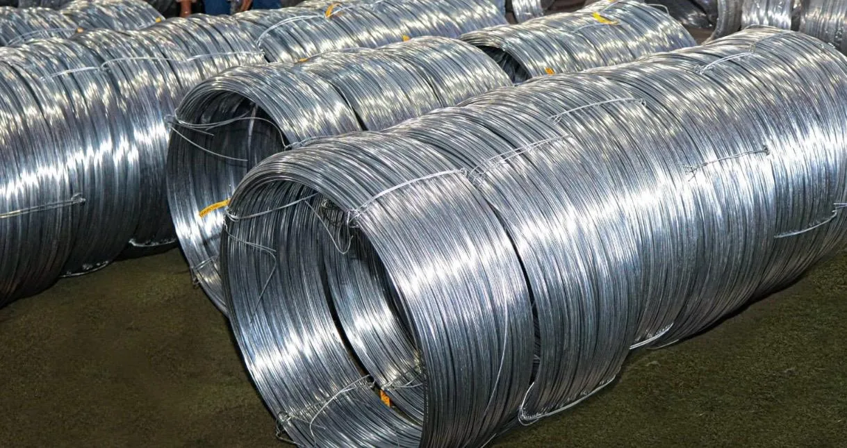 GI wire coils ready for supply